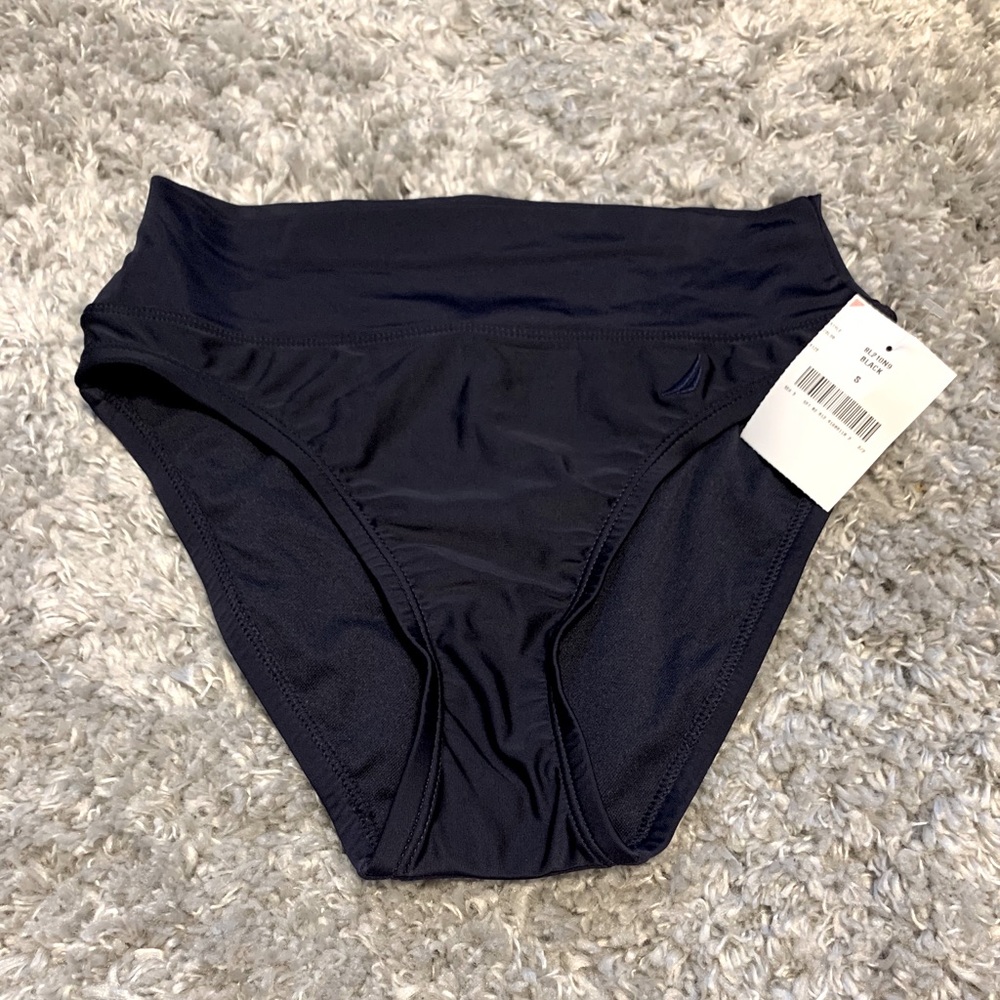 Small Black High Waisted Swim Bottoms